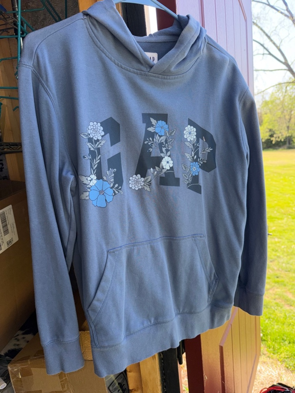 GAP Kids Blue Logo Pullover